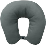 Lemos Home Cuscino per il collo con imbottitura in microfibra, cuscino di supporto per il collo, comodo cuscino da viaggio per aereo, auto, ufficio, ideale per campeggio, vacanze e gadget da viaggio (verde menta)