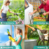 Tubo da Giardino Flessibile Estensibile da 15 m, Tubo Flessibile dell'Acqua con 8 Funzioni di Spruzzo, Tubo da Giardino Flessibile da 1/2 Pollice a 3/4 Pollice, per Irrigazione del Giardino, Lavaggio Auto, Lavaggio e Irrigazione