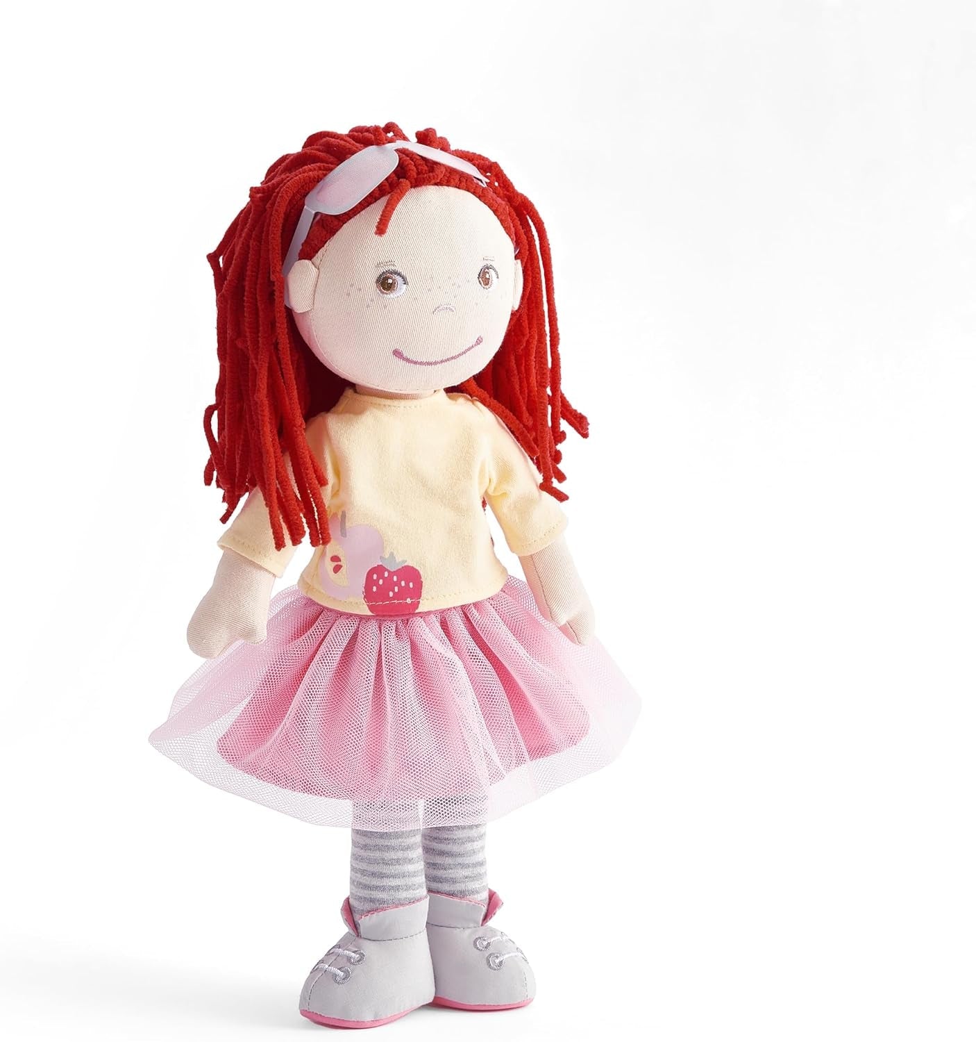 Bambola HABA AVA, bambola da 30 cm con occhiali, bambola morbida per bambini dai 18 mesi