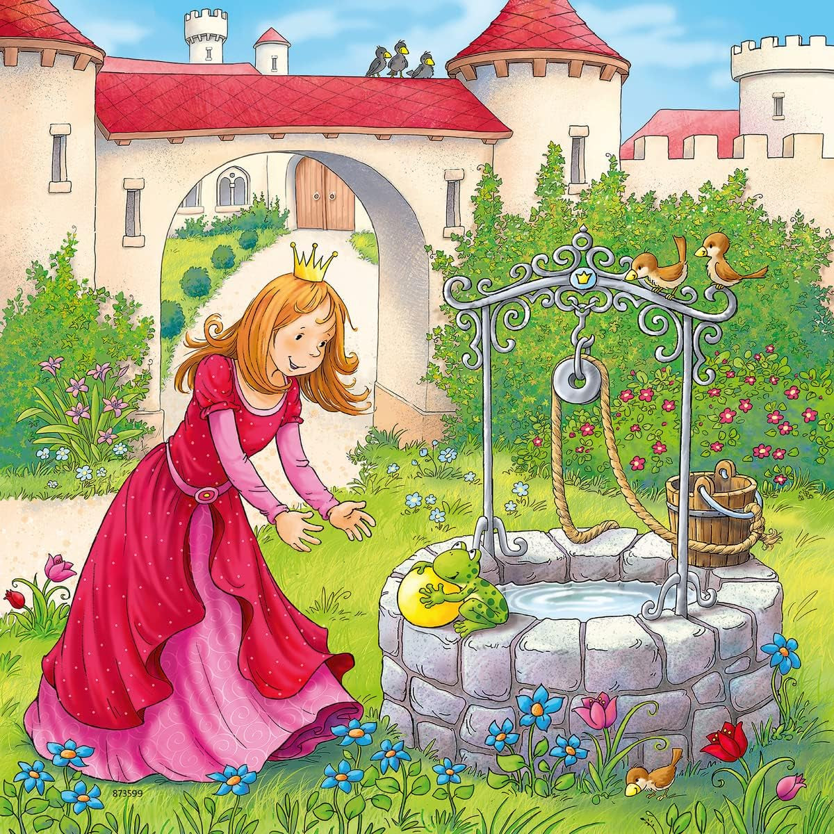 Ravensburger Puzzle per bambini - 08051 Rapunzel, Cappuccetto Rosso e il Re Ranocchio - Puzzle per bambini dai 5 anni in su, con 3X49 pezzi Puzzle Naty Shop