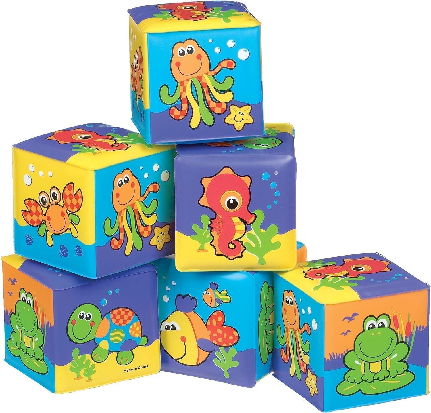 Libro da bagno Playgro - Giochi d'acqua - Giochi per bambini - Giocattoli - Per i più piccoli - Giochi d'acqua per bambini - Libro da bagno per bambini - Giocattoli colorati Bebe Naty Shop Cubo da bagno