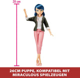 BANDAI - Miraculous Ladybug - Marinette e Ladybug Fashion Doll - Bambola articolata da 26 cm con 2 abiti - Bambola articolata Miraculous Toy - Giocattolo dai 4 anni in su - P50355