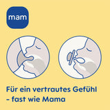 Succhietti in silicone MAM Air, confezione da 2, design extra leggero e arioso, succhietto per bambini adatto ai denti, in silicone speciale MAM SkinSoft con scatola per ciuccio, 6-16 mesi, orsetto/rinoceronte