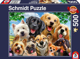Schmidt Spiele 58390 Cane selfie, puzzle 500 pezzi Puzzle Naty Shop Titolo predefinito