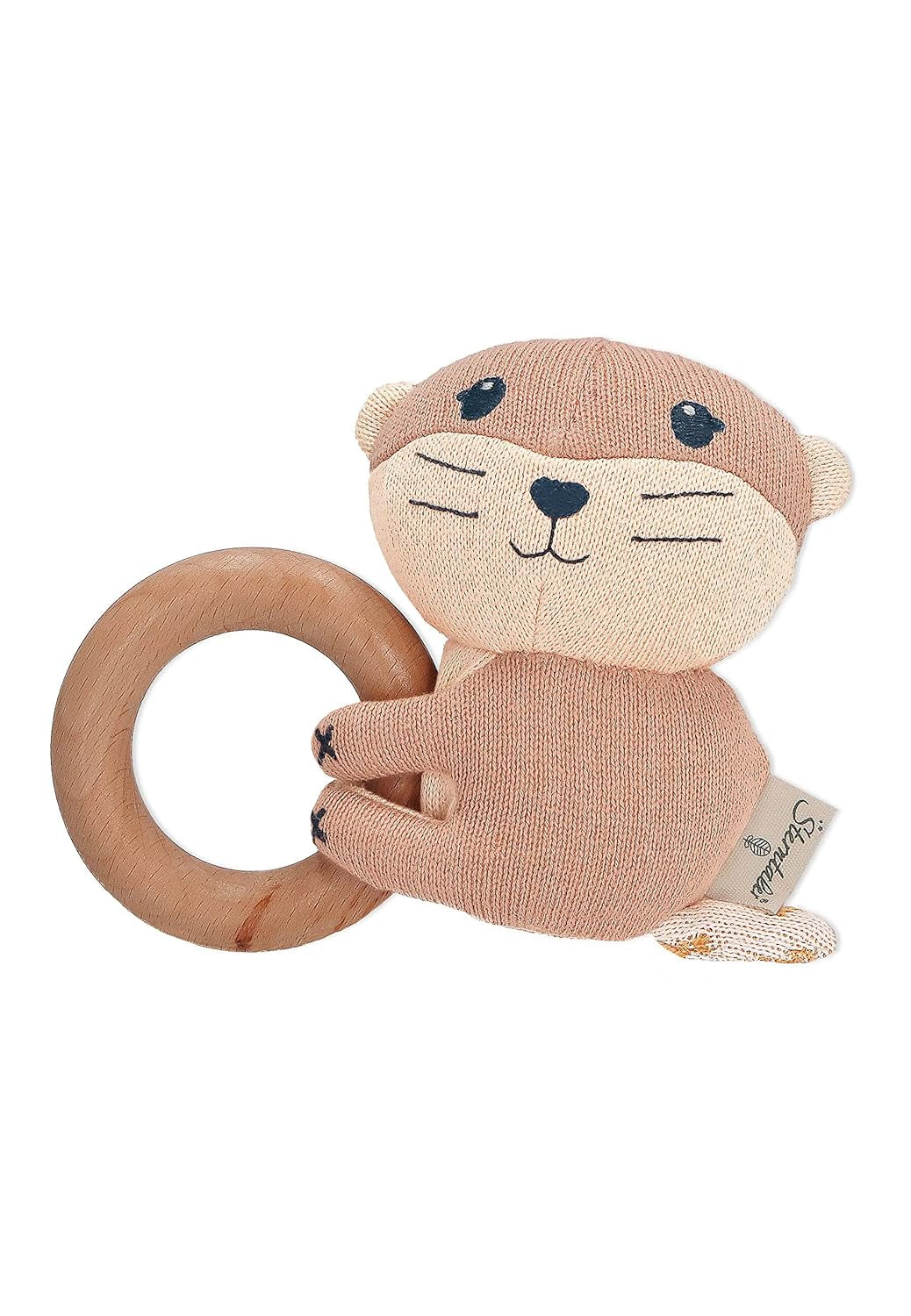Sterntaler Baby Jungen Greifling Baby Holz Greifling Otti - Giocattolo per bebè, Giocattolo da afferrare, Anello da presa in legno per bambini - Giocattoli biologici per neonati Naty Shop Titolo predefinito