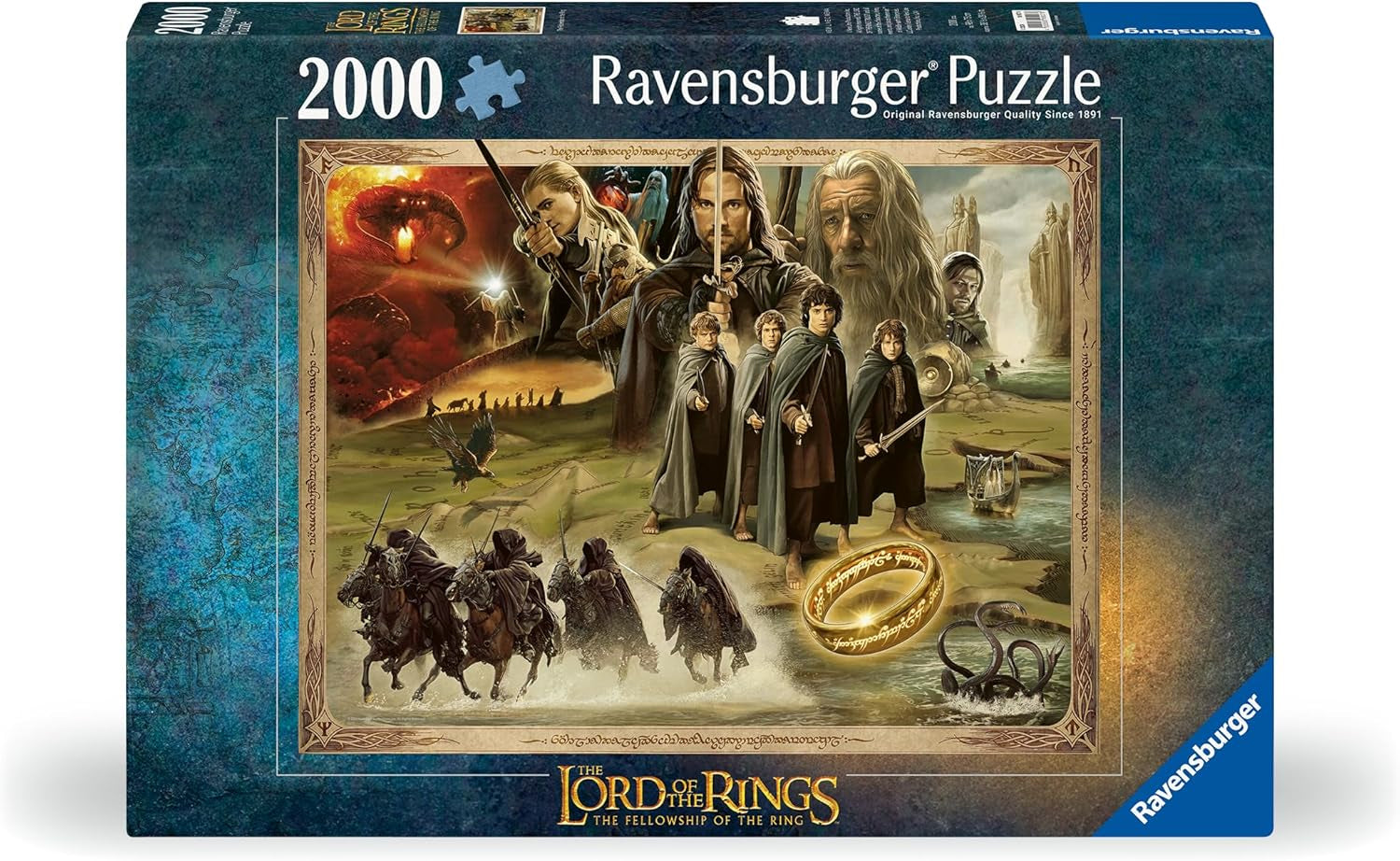 Ravensburger Puzzle 16927 - LOTR: La Compagnia dell'Anello - Il Signore degli Anelli Puzzle da 2000 pezzi per adulti e bambini sopra i 14 anni Puzzle Naty Shop