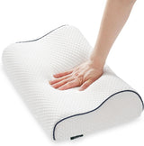 Z-Hom tessuto di sostegno del ginocchio, tessuto di schiuma con memoria, tessuto per il sonno laterale, tessuto ergonomico, tessuto anti-sforamento, tessuto ortopedico per il sonno, tessuto rimovibile (49 X 30 X 7/10 Cm) Perno ortopedico cervicale Naty Shop