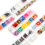 Kit di strass per unghie da 10 scatole, accessori multifunzionali con 1 pinzetta, diamanti decorativi, cristalli, perle, gemme, colorati, misti, occhi di cavallo, pietre metalliche, per decorazioni nail art fai da te