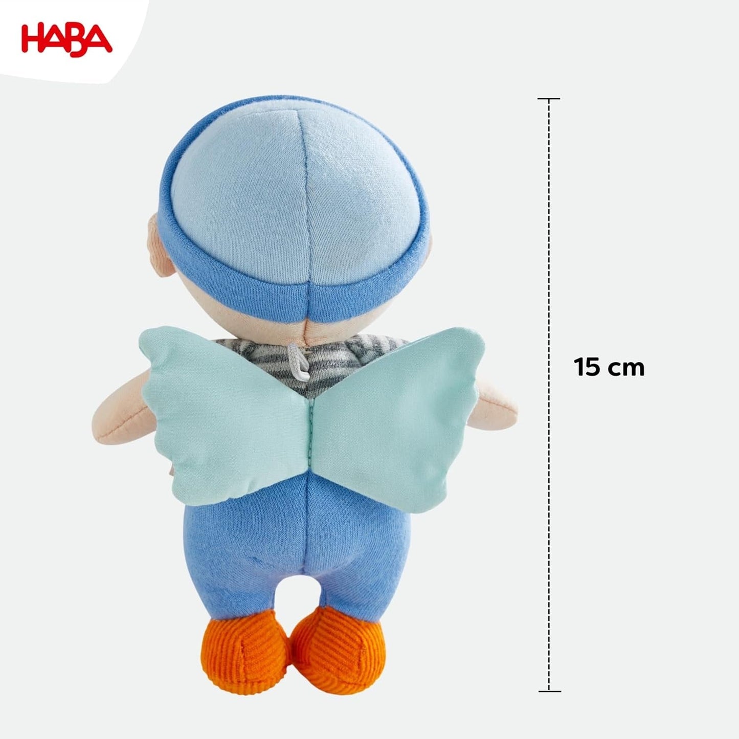 HABA Guardian Angel Mats - Bambola in peluche in tessuto (15 cm), regalo di benvenuto ideale per neonati e bambini piccoli - lavabile a 30°C - 2011869001 Bambole Naty Shop