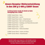animonda Carny Adult Savory Variety (12 x 400 g), alimento umido per gatti adulti, alimento umido con ingredienti al 100% di carne fresca, senza cereali e senza zucchero