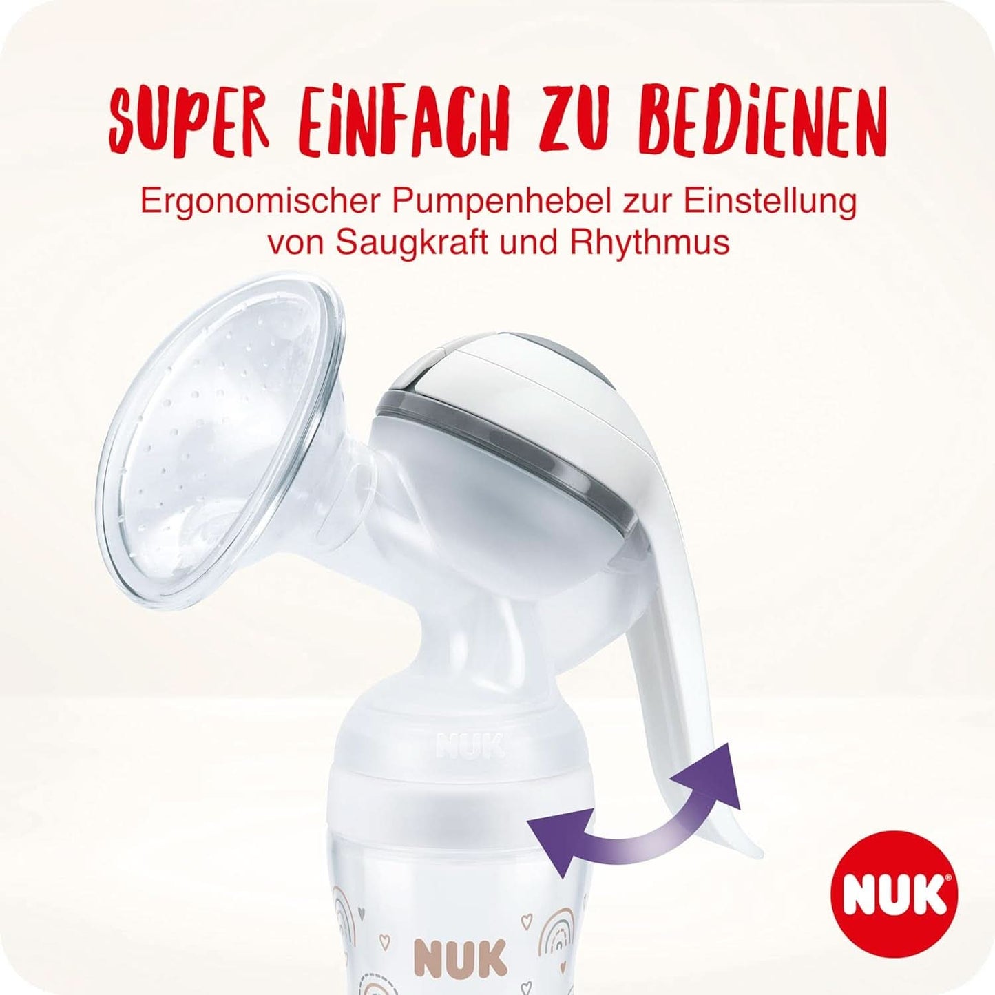 Set tiralatte manuale NUK, morbido cuscino in silicone, 2 biberon perfettamente combinati, 150 ml Accessori Alimentazione e Allattamento Bebe Naty Shop