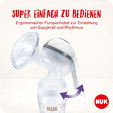 Set tiralatte manuale NUK, morbido cuscino in silicone, 2 biberon perfettamente combinati, 150 ml Accessori Alimentazione e Allattamento Bebe Naty Shop