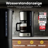 Macchina per caffè espresso con filtro Clatronic® | per 12-14 tazze | Macchina per caffè espresso con filtro | Cassa in acciaio inossidabile | Antigoccia | Espresso | Macchina per caffè espresso con filtro | 800 W | KA3808