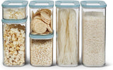 Mepal Set di 6 barattoli con coperchio - Contenitori per alimenti rettangolari - Organizer da cucina in plastica - Contenitori ermetici - 2x 2000 ml, 2x 1000 ml, 1x 1500 ml e 1x 425 ml - Bianco Naty Shop Scatole per alimenti Nordic Green Set da 6 pezzi