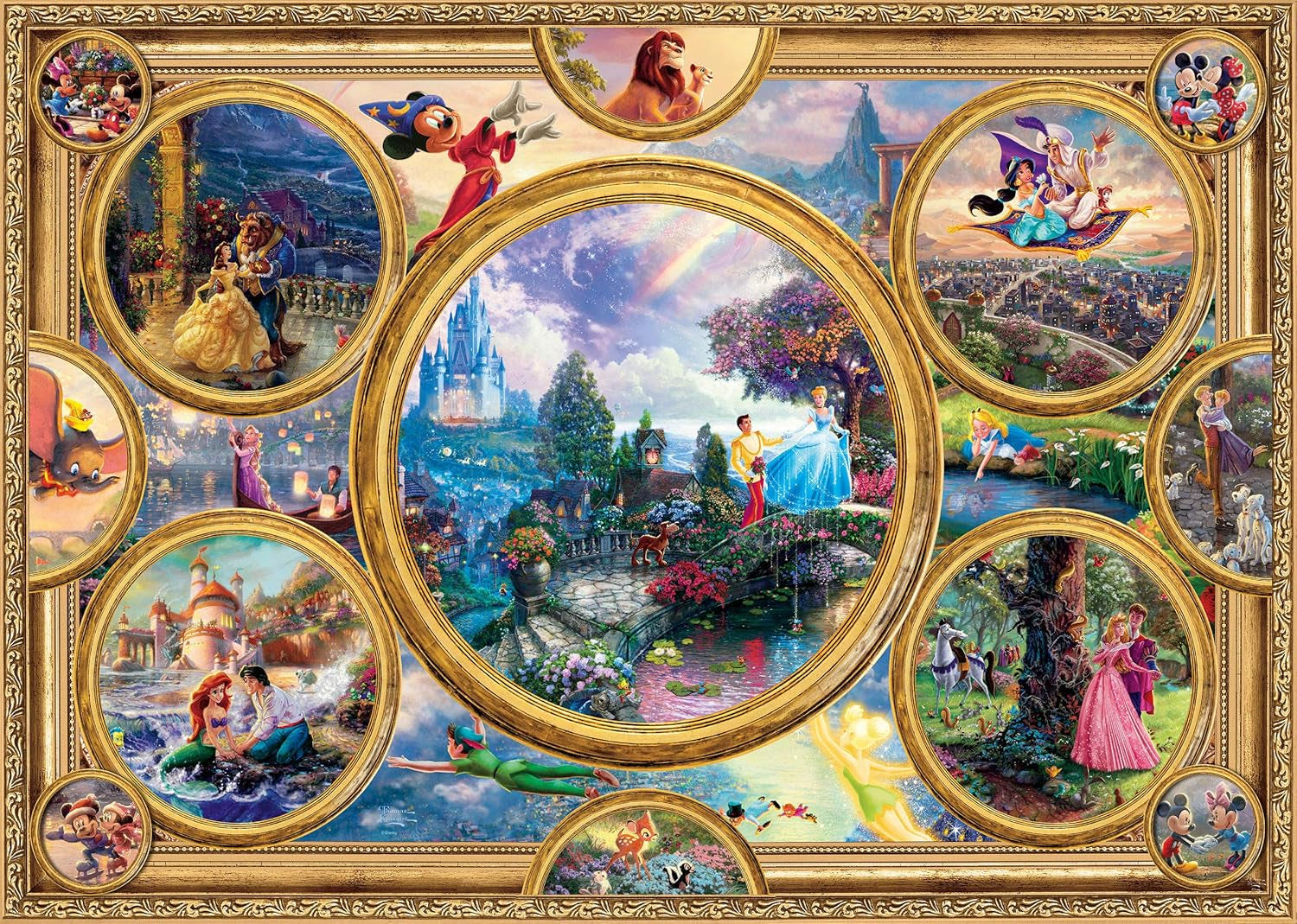 Schmidt Spiele 59607 Thomas Kinkade, Collezione Disney Dreams, puzzle 2000 pezzi Puzzle Naty Shop