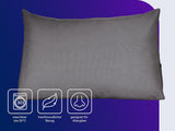 Cuscino da lettura Traumnacht Cozy Back Cushion, 70 x 40 cm grigio scuro, rivestimento sfoderabile e lavabile in 100% poliestere, pratica tasca laterale, certificato Oeko-Tex, prodotto secondo gli standard di qualità tedeschi