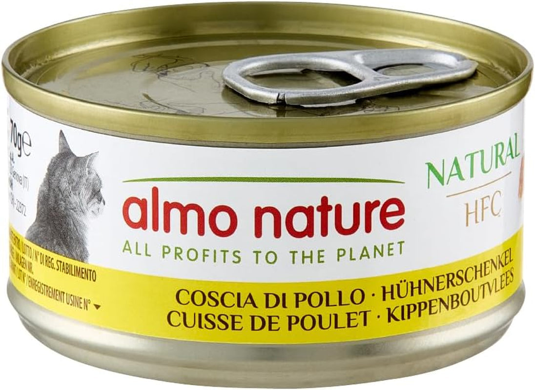 Almo Nature HFC Alimento umido naturale per gatti - Ricette assortite con pollo - 6 x 70g