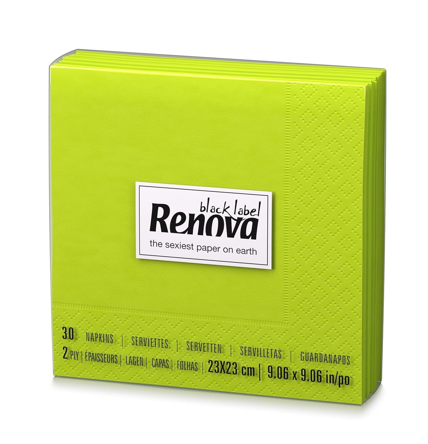 Tovaglioli di carta verde Renova Cocktail - 30 tovaglioli