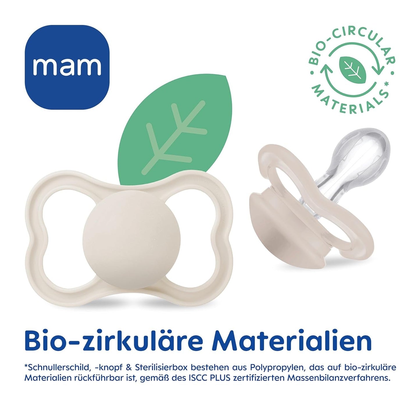 Succhietti in silicone MAM Air, confezione da 2, design extra leggero e arioso, succhietto per bambini adatto ai denti, in silicone speciale MAM SkinSoft con scatola per ciuccio, 6-16 mesi, orsetto/rinoceronte