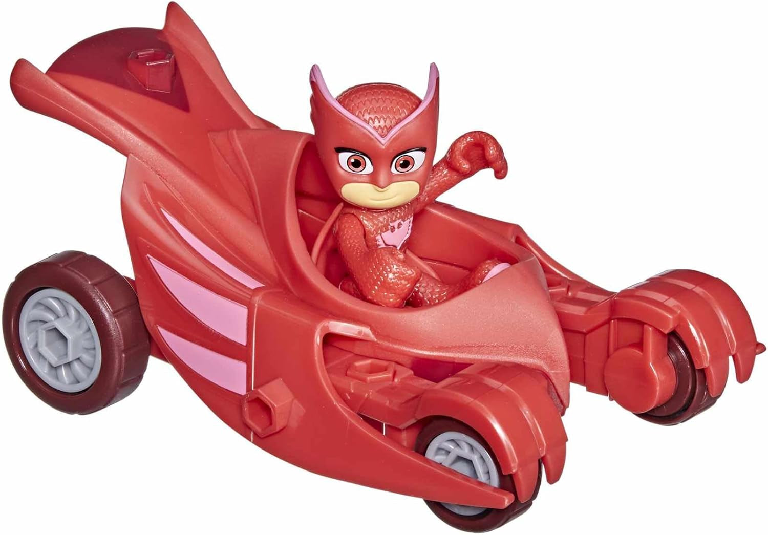 PJ Masks Owl Glider Giocattolo prescolare Veicolo di Eulette con action figure di Eulette per bambini dai 3 anni in su Imballaggio riciclabile Action Figure Naty Shop Owl Glider