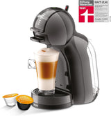 NESCAFÉ DOLCE GUSTO Krups KP1238 Mini Me Macchina per caffè a capsule, 15 Bar, Compatta, Macchina per caffè ad alta pressione, Oltre 30 creazioni di caffè, Formato della bevanda a scelta, Nero/Antracite mit Dallmayr Prodomo