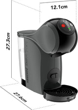 NESCAFÉ DOLCE GUSTO DeLonghi Dolce Gusto Genio S EDG226.A, Macchina per caffè espresso a capsule con 3 capsule, design compatto, vassoio raccogligocce regolabile, 0,8 l, serbatoio dell'acqua rimovibile, 1470 W, Antracite