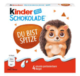 Kinder Chocolate (20 x 50 g) - Regalo di San Valentino per lui e per lei, dolci di Carnevale e Martedì Grasso - Barrette di cioccolato al latte ripiene - 20 confezioni da 4 barrette individuali ciascuna