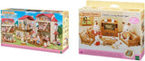 5716 Casa di città con mansarda - Casa delle bambole e L5339 Soggiorno casa di campagna - Mobili per casa delle bambole, 30 x 50 cm, 1 pezzo (1 confezione), in plastica