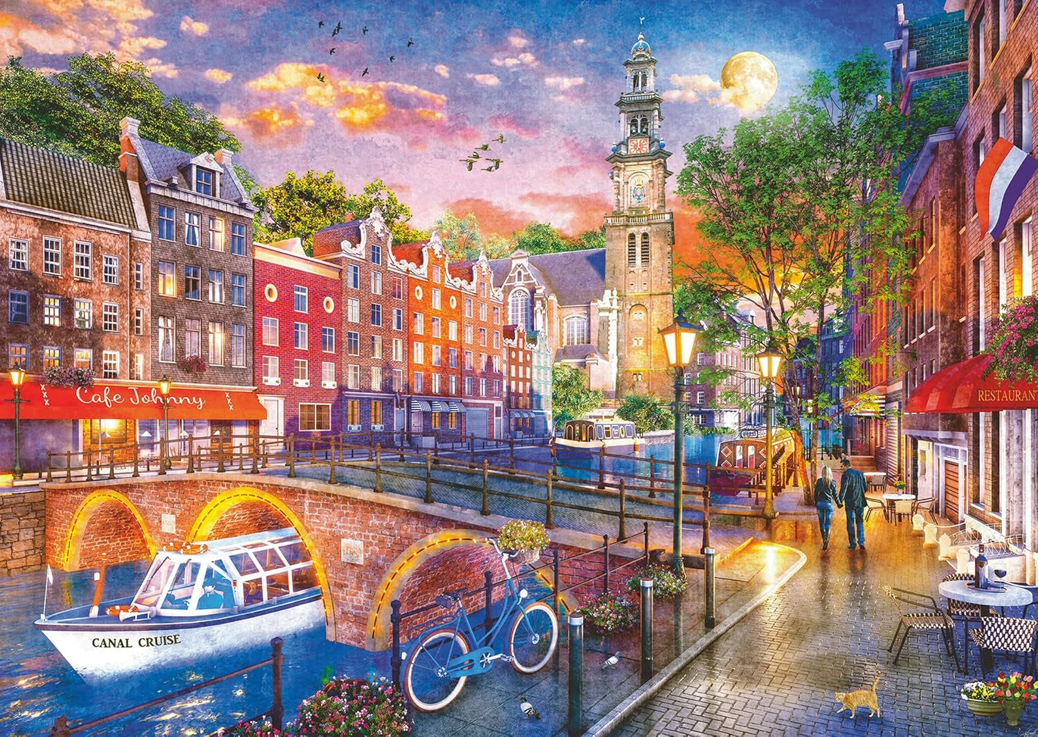 Ravensburger Puzzle 12000884 Sunset Amsterdam - Puzzle da 1000 pezzi per adulti dai 14 anni in su Puzzle Naty Shop Nuovo Design