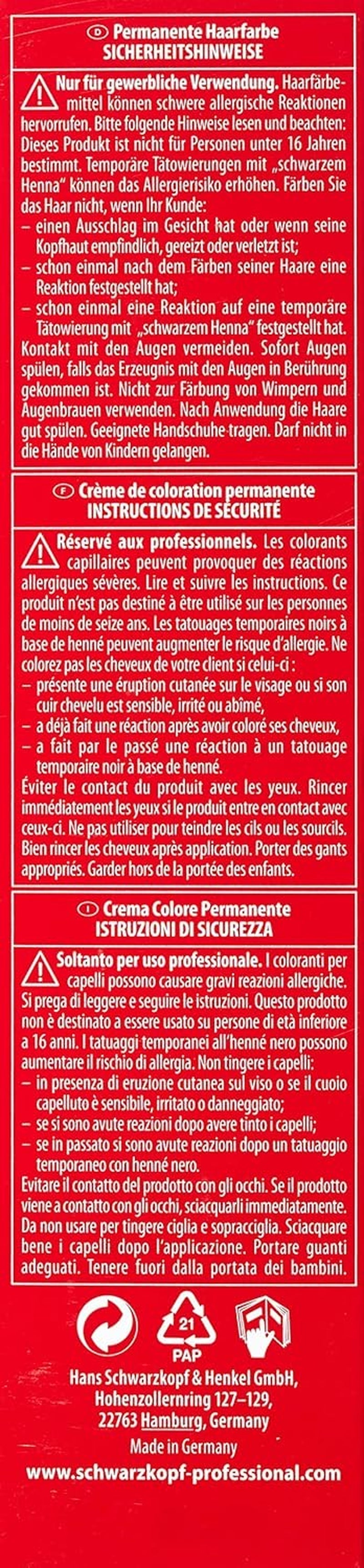 Schwarzkopf IGORA Royal Premium Hair Color 6-68 biondo scuro rosso cioccolato, 1 confezione (1 x 60 g) Tinture per capelli Naty Shop
