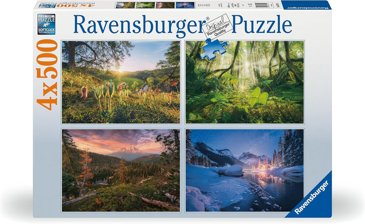 Ravensburger Puzzle - 4 Stagioni - 4X Puzzle da 500 pezzi per adulti e bambini dai 12 anni in su Puzzle Naty Shop Titolo predefinito