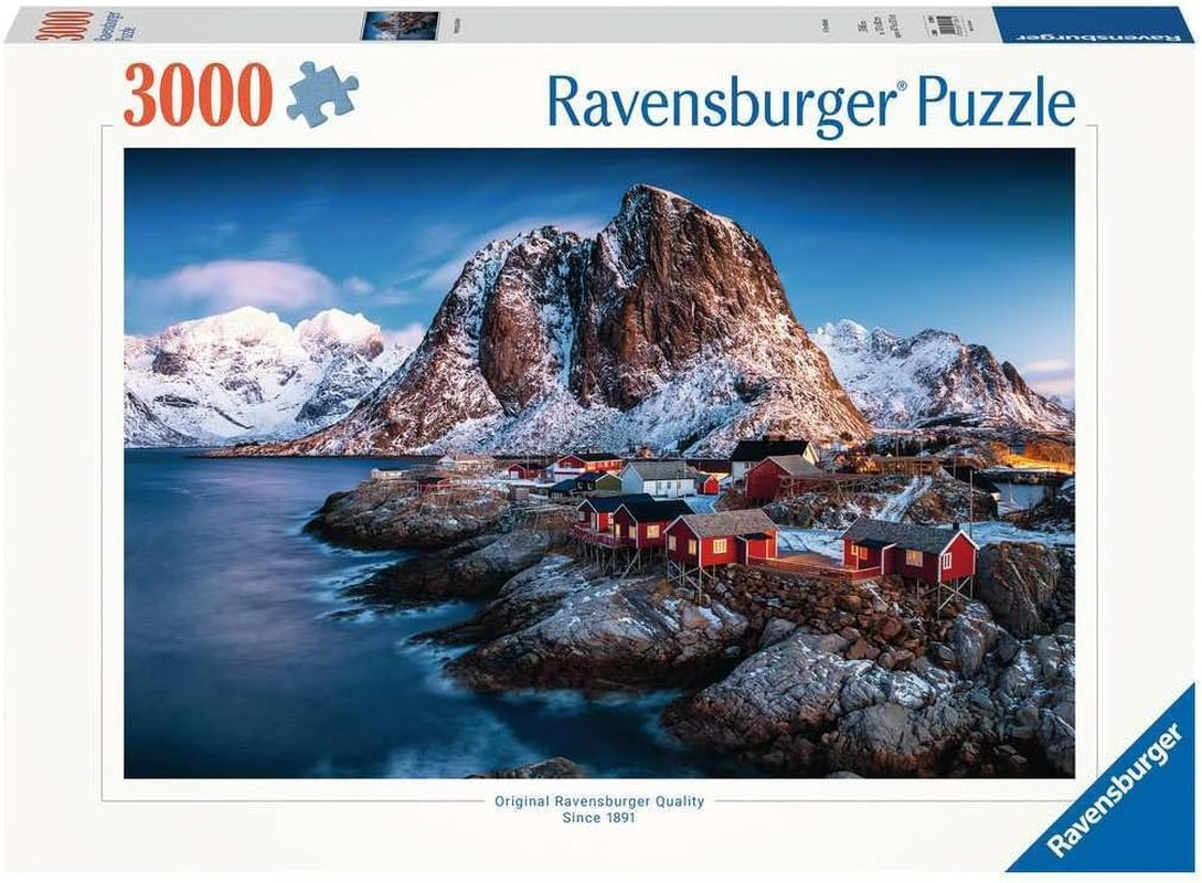 Ravensburger Puzzle 17081 - Hamnoy, Lofoten - Puzzle da 3000 pezzi per adulti e bambini dai 14 anni, puzzle paesaggistico della Norvegia Puzzle Naty Shop Hamnoy, Lofoten