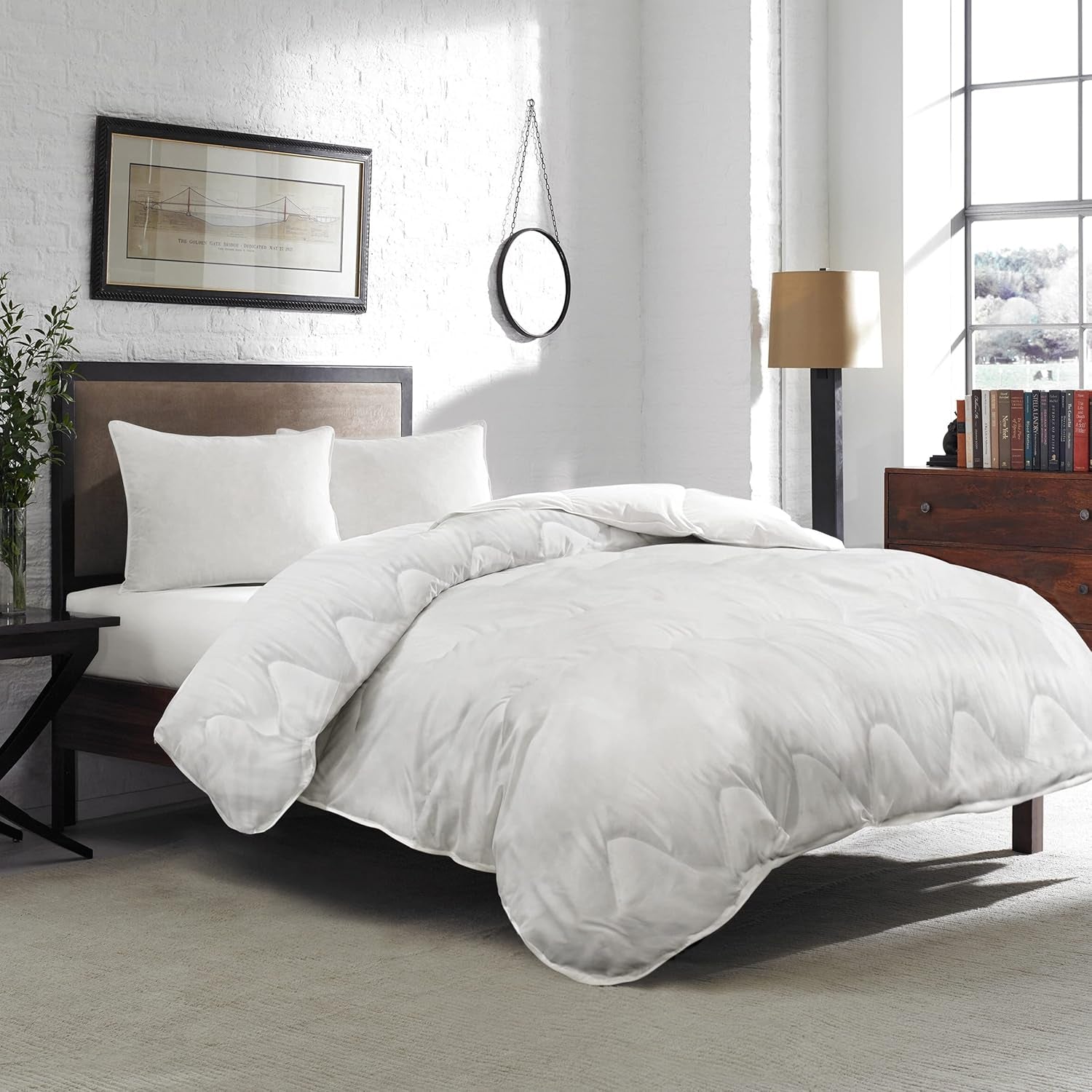 Piumino Premium 200X200Cm 4 stagioni, piumino per tutte le stagioni 200X200 - caldo d'inverno e fresco d'estate, 2 copripiumini combinabili 200X200 Piumini e trapunte Naty Shop