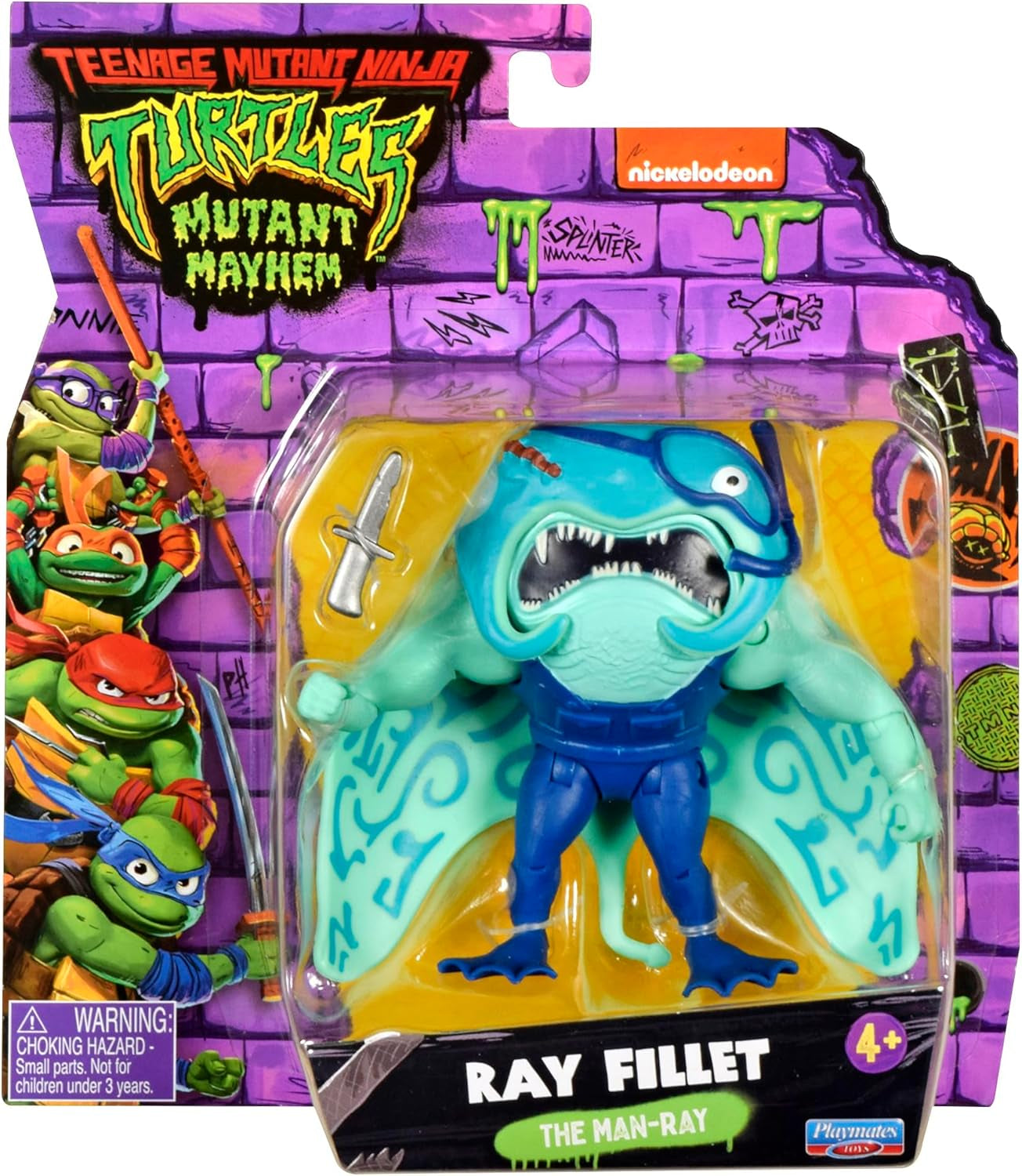 Tartarughe NINJA TEENAGE MUTANT - Ray Fillet Figura base Action figures Naty Shop Ray Fillet