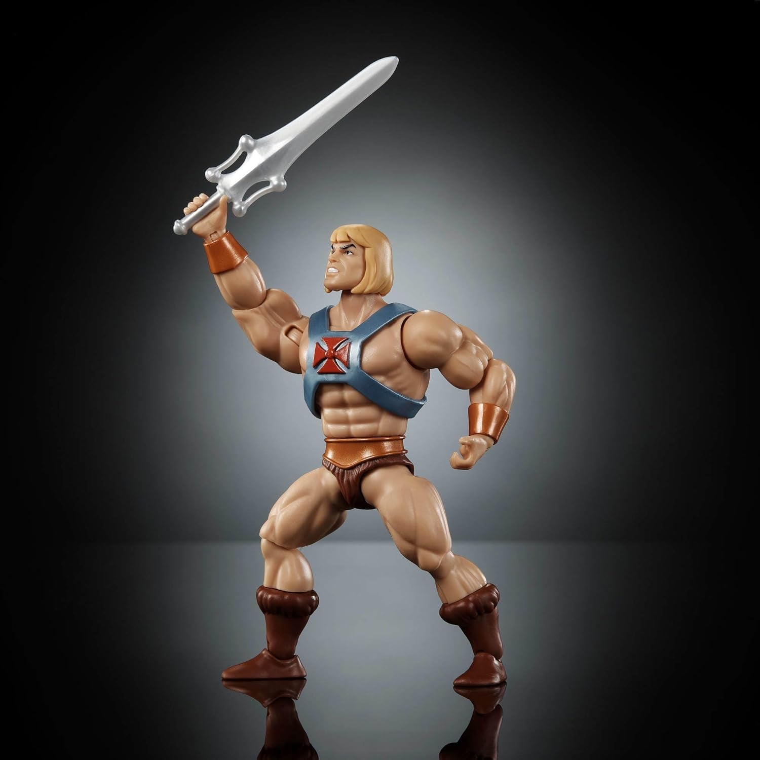 Action Figure Faker di Masters of the Universe Origins della collezione cartoon, alta circa 14 cm, duplicato di He-Man della serie TV anni '80, design dettagliato e 16 punti di movimento, Action figures JBM82 Naty Shop