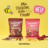 HAFERVOLL Minis Colza e Banana 8x 65g - Certificato biologico, con miele, senza zuccheri aggiunti, perfetto da condividere