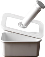 Latta smaltata per la conservazione degli alimenti sottovuoto | XL| 1,85 l | 23,5 x 17,5 x 7 cm | mantiene il cibo fresco più a lungo | protegge il cibo da batteri e infestazioni fungine | senza pompa per vuoto Contenitori per alimenti Naty Shop Flat Medium