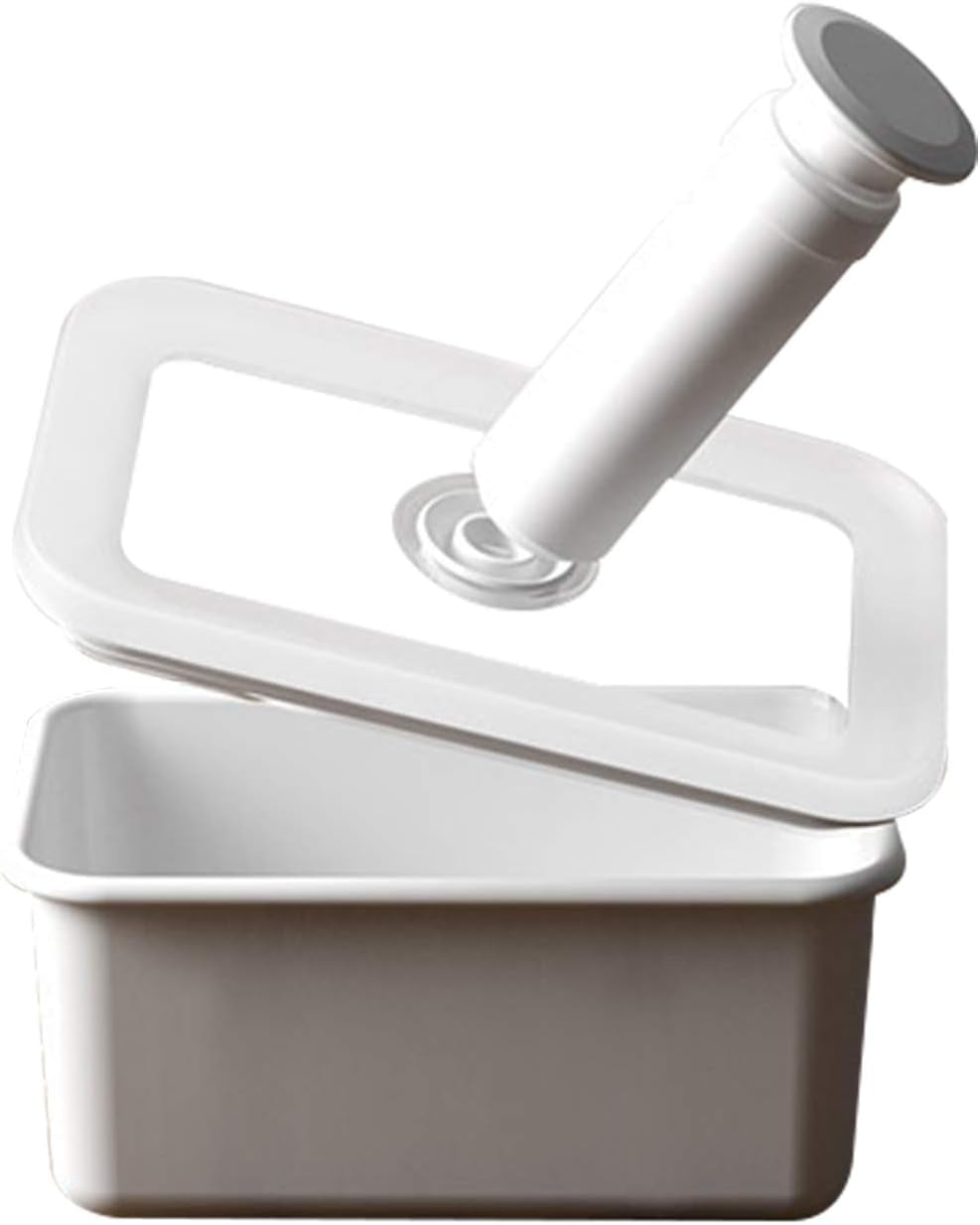Latta smaltata per la conservazione degli alimenti sottovuoto | XL| 1,85 l | 23,5 x 17,5 x 7 cm | mantiene il cibo fresco più a lungo | protegge il cibo da batteri e infestazioni fungine | senza pompa per vuoto Contenitori per alimenti Naty Shop Flat Medium