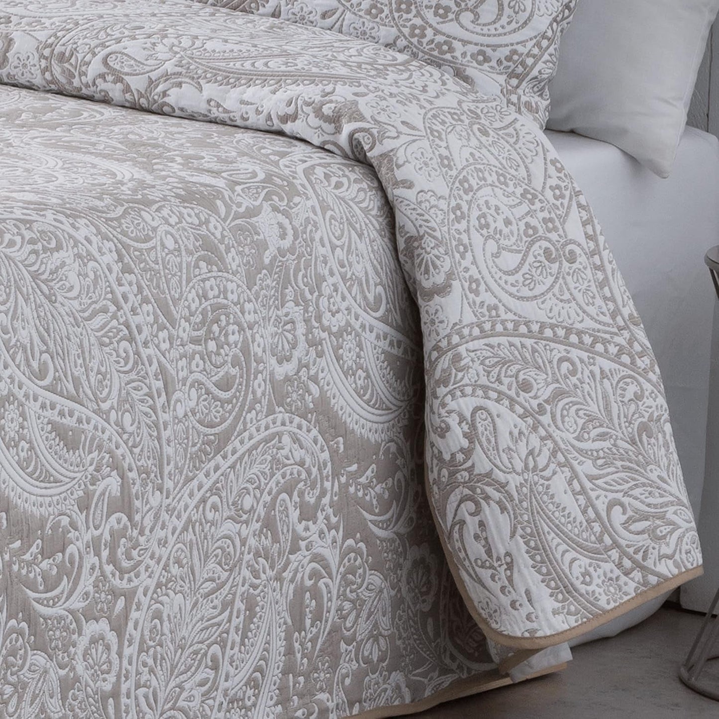 VIALMAN Sofia 30 Bouti Piumino leggero per letto matrimoniale | misura trapunta 250 X 270 cm, grigio Trapunte e trapunte Naty Shop