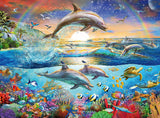 Puzzle per bambini Ravensburger - 12895 Dolphin Paradise - Puzzle per bambini dai 9 anni, con 300 pezzi in formato XXL Puzzle Naty Shop Titolo predefinito