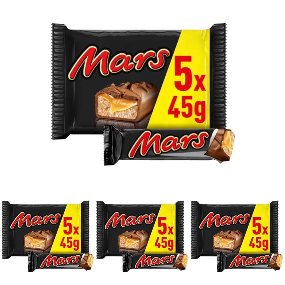 Barretta di cioccolato Caramel Chocolate 1 confezione da 5 barrette (1 x 225 g) (confezione da 4)
