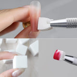 Pezzi di pittura per nail art, 100 pezzi di nail art con metallo, accessori per unghie in spugna, perni per unghie, accessori per manicure per unghie, con una varietà di motivi per nail art sfumati Zu Ersetlen