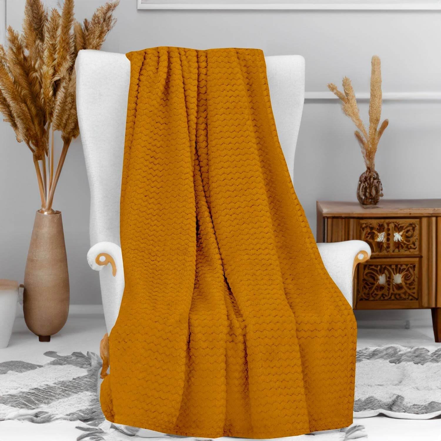 Soleil D'Ocre, coperta in microfibra, 120 X 160 cm, rosa scuro Piumini e trapunte Naty Shop Blu 120 X 160 cm