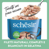 , Tonno con pesce azzurro in gelatina, alimento umido completo per gatti, in busta, con aggiunta di vitamine, 100% naturale, 6 x 85 g