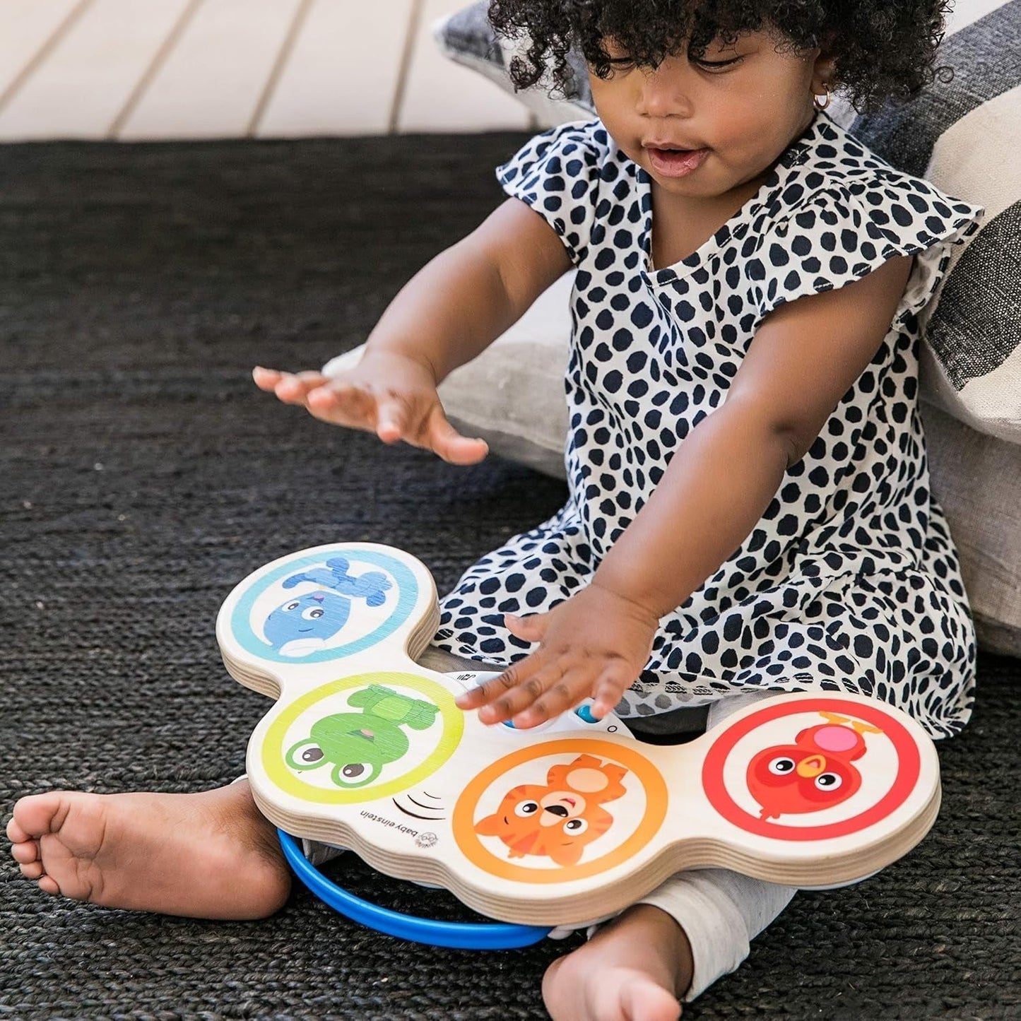 Baby Einstein Magic Touch Giocattolo Musicale con Tamburo di Legno da 6 Mesi e Hape Penguin Wobbler Musicale, Melodia Oscillante Colorata, Roly-Poly Giocattolo da 6 Mesi Bebe Toys Naty Shop