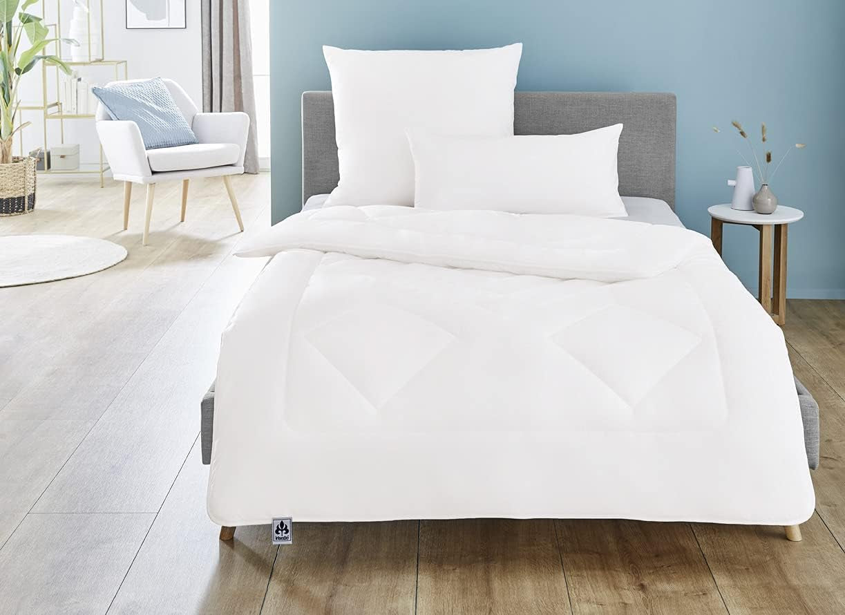 Trapunta Irisette Merino All Season - Made in Germany - Nuova trapunta mezza stagione in pura lana, 135 X 200 cm, Bianco, Piumini e Trapunte Certificati Oeko-Tex Naty Shop
