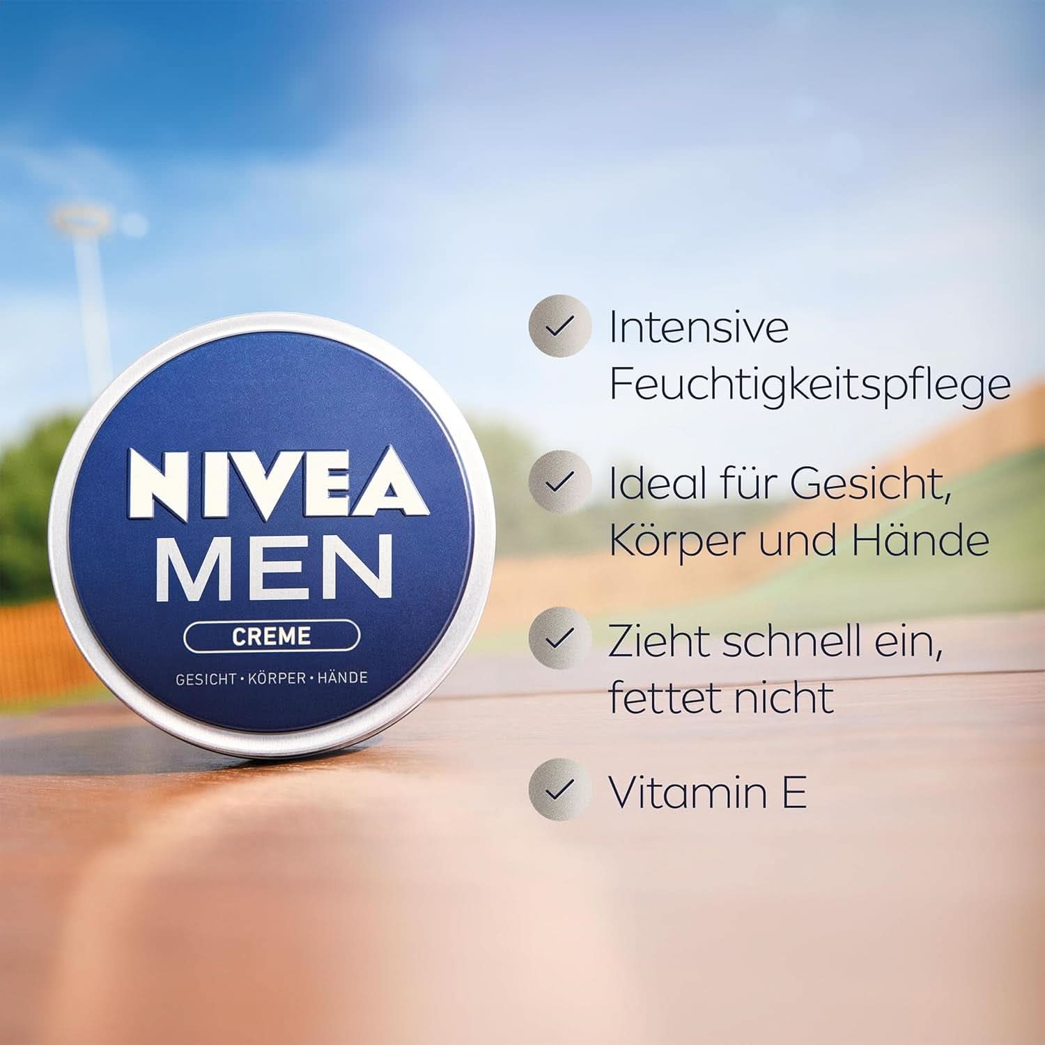 NIVEA MEN Creme, crema nutriente per la pelle con vitamina E, 150 ml Naty Shop