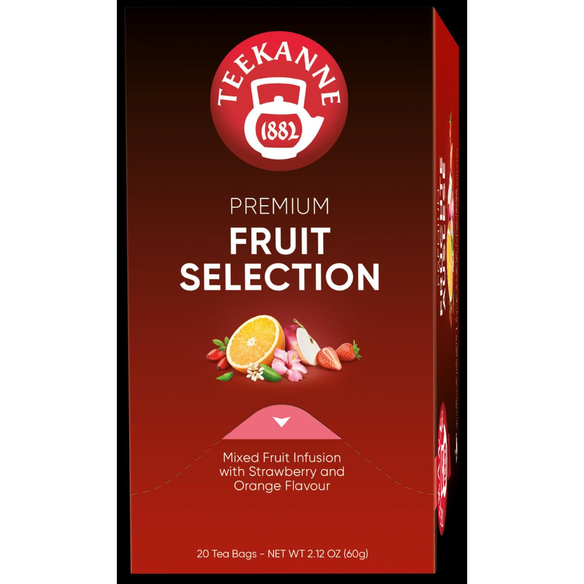 Teekanne Premium Fruit Selection, confezione da 5 (5 x 20 bustine di tè), 5 x 60 g