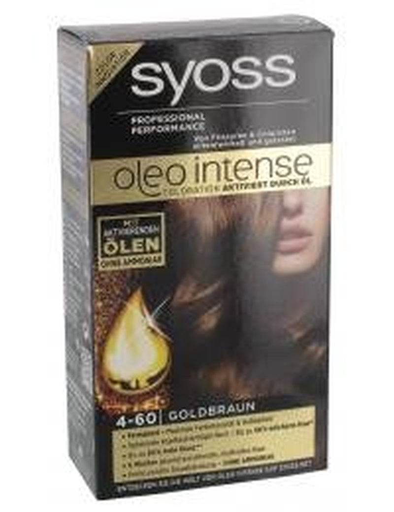Syoss Oleo Intense Coloration 5-86 Sweet Brown Confezione da 3 (3 x 1 pezzo) Naty Shop Tintura per capelli Castano dorato 1 pezzo (1 confezione)
