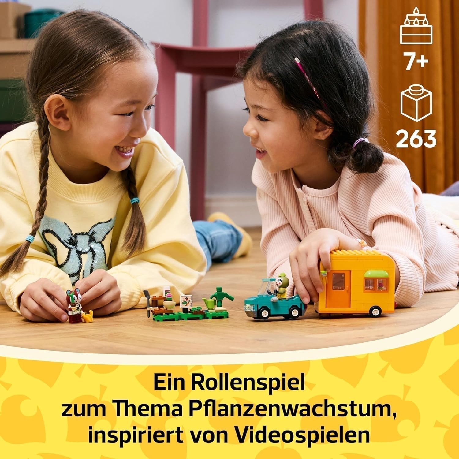 LEGO Animal Crossing Caravan e Giardino di Gerd Set Gioco di Ruolo Auto Giocattolo per Bambini di 7 Anni Ragazze e Ragazzi Regalo Videogioco Giocattolo con Figure di Animali 77054 Set di Costruzioni Besuche den LEGO-Store